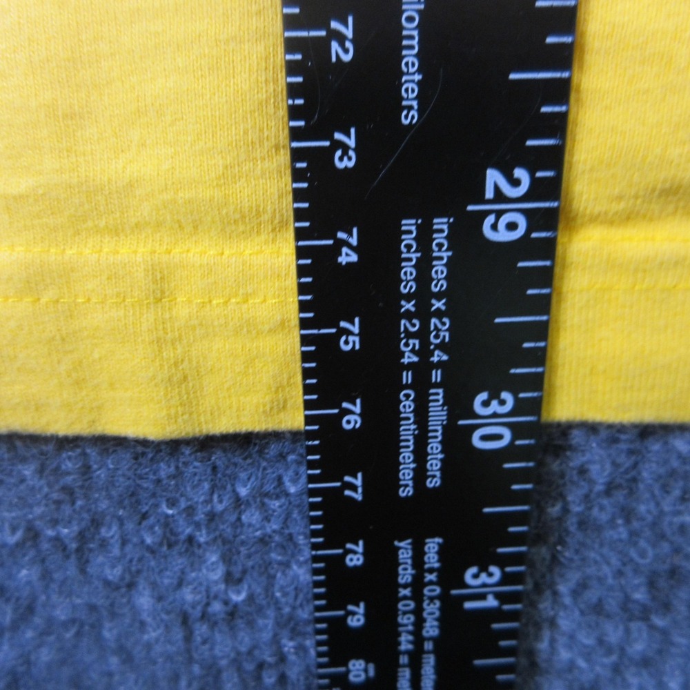 Y2K Vintage Nautica Shirt Mens 2XL Yellow Calypso Bay Vertical Logo Made USA 90s - Picture 9 of 10